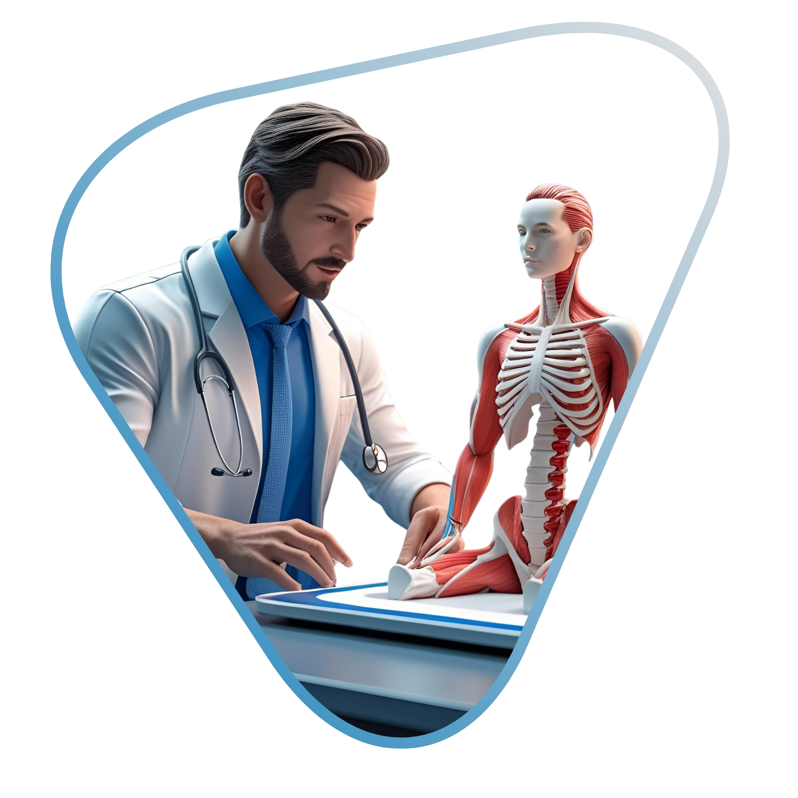 Physiotherapist guiding a patient through a rehabilitation exercise at Mano Physiotherapy